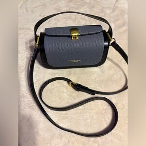 Simon Pearce Black and Gray Crossbody Bag